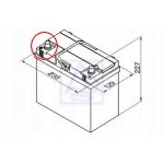 Akumulator morski HONDA MARINE 12V 420A 48Ah prawy minus