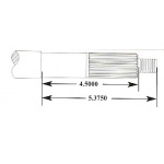Śruba alu Volvo Penta AQ280 AQ290 17-wpust long hub 15-1/2x13 RH