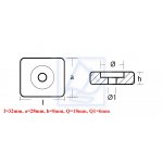 Anoda aluminiowa HONDA BF8 BF10 BF15 BF20 BF30 BF50 zamiennik