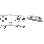 Anoda cynkowa oryginalna Johnson Suzuki 5~140 KM BRP 5031538