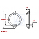 Anoda cynkowa Volvo Penta DuoProp 875821 zam. 62428