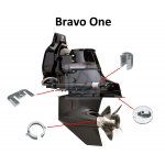 Anody aluminiowe Mercruiser BRAVO I  wszystkie  roczniki 18-6159A