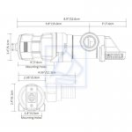 Automatyczna niska pompa zęzowa Rule LP 900S 56 L/min 12V 