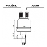 Czujnik ciśnienia oleju 0-10bar  0-190 Ω  NPT 1/8"