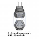 Czujnik temperatury 0-120℃ NPT 3/8-18 NPT 2-wtyk