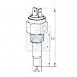 Czujnik temperatury 0-150℃ NPT  1/2-14 Alarm 120℃