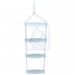 Drabinka sznurowa 4 stopnie biała LAL 50044