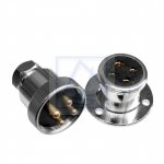 Gniazdo pokładowe 3A 4 pin stal nierdzewna A4 