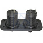 Gniazdo zapalniczki 12V + 2 x USB wpuszczane czarne