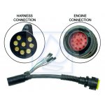 Kabel adapter stary 8-pin na nowy 14-pin do manetki Mercury 