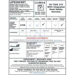 Kamizelka pneumatyczna Mullion Ultrafit Hi-Tide 275 ISO