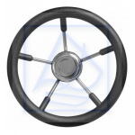 Koło sterowe kierownica Luxe 32cm czarna