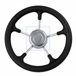 Koło sterowe kierownica Luxe 32cm czarna