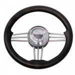 Koło sterowe kierownica T14B 35 cm czarne