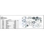 Kpl kół zębatych z łożyskami dół przekładni Mercruiser Alpha #1 Sierra 18-2405