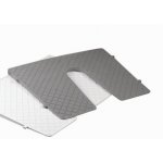 Płyta pawężowa PCV pod silnik wcięta kątowa 440 x 350 mm szara