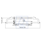 Siłownik hydrauliczny ULTRAFLEX UC81-OBF ~115KM 