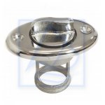 Korek spustowy odpływowy owalny stal nierdzewna 64x59 mm