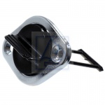 Korek spustowy owalny chrom 52x34 mm