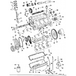 Panewki główne komplet Mercruiser Volvo Penta OMC GM V6 4,3L  262cid