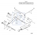 Kpl sworznia trymu Mercruiser Alpha One #1 14872A1