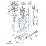 Kpl uszczelek przekładni YAMAHA F115 2000-2018 68V-W0001-20