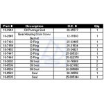 Kpl uszczelnień dół przekładni Bravo I II III Bravo X XR 18-2645-1