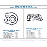 Kpl uszczelek góra Mercruiser OMC Volvo Penta GM 454 CID 7,4L V8 gen. V (w/square ports) Sierra 18-1258