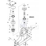 Kpl uszczelnień góra przekładni Mercruiser Bravo I II III Bravo XR 18-2643