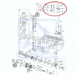 Kpl uszczelnień przekładni Evinrude 150~300KM 5007700