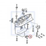 Kratka wlotu wody, ekran Honda BF40A BF50A BF40D BF50D