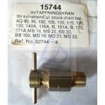 Kurek spustu wody z bloku Volvo Penta 82744-4 