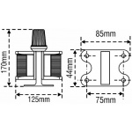 Lampa nawigacyjna 3 sektorowa TRI Top biała