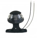 Lampa nawigacyjna topowa 360° 12V 76mm Attwood czarna