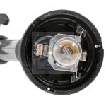 Lampa nawigacyjna topowa 360° PLUG czarna, maszt 54cm