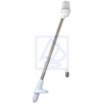 Lampa nawigacyjna topowa 360° PLUG biała maszt 54cm