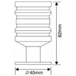 Lampa nawigacyjna topowa 360° czarna