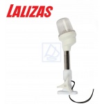 Lampa nawigacyjna topowa opuszczana 360° biała, maszt 23cm