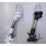 Lampa nawigacyjna topowa opuszczana 360° czarna, maszt 64cm