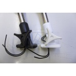 Lampa nawigacyjna topowa opuszczana 360° czarna, maszt 64cm