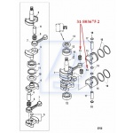 Łożysko korbowodu Mercury 6 8 9.9 15 18KM 2001~2006