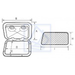 Luk klapa inspekcyjna, pokrywa 370 x 375  196341