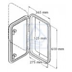 Luk klapa inspekcyjna, pokrywa 365 x 610 SP2435