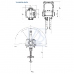 Manetka topowa dwa silniki Dual Xtreme CHX8242P trim-tilt