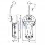 Manetka topowa Ultraflex B301 CH chrom
