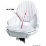 Materac tapicerka biała na fotel Kapitan Captain