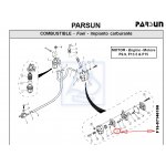 Membrana pompy paliwa Parsun Yamaha F9.9/F15