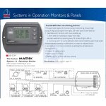 Monitor systemów pokładowych BEP MATRIX 600-SOM 8 odczytów alarmy