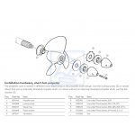 Nakrętka śruby Volvo Penta AQ200 AQ290  854045