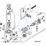 O-ring wkładu filtra paliwa HONDA BF135 BF200 BF225